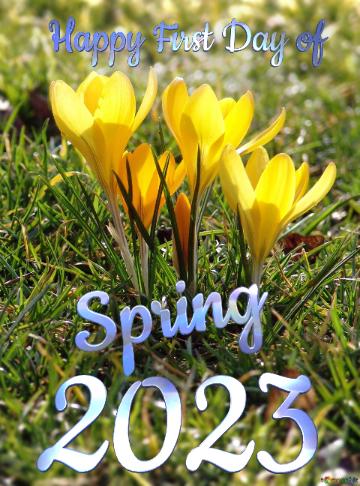 Free image Happy First Day of Spring 2023