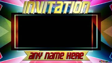 Blank invitation card background editable