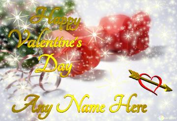 Happy Valentine`s   Day write Name place