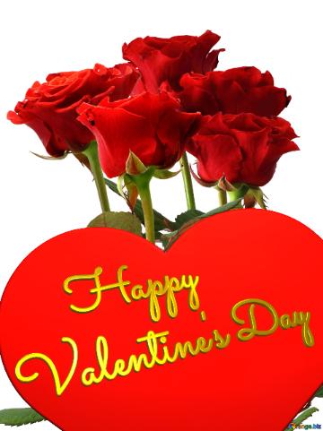 Big heart Happy Valentine`s Day