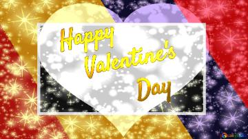 Happy Valentine`s Day Popular Heart Shaped Frame Love Thumbnail Background