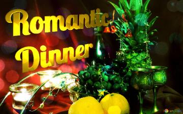 Romantic dinner invitation