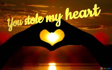 You Stole My Heart Love Heart Water And Sun