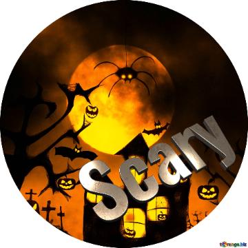 Scary Profile Pictures Halloween Circle Frame