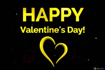 Dark Gold Valentine`s Day! Happy Starry Sky  Red  Dark Frame Business