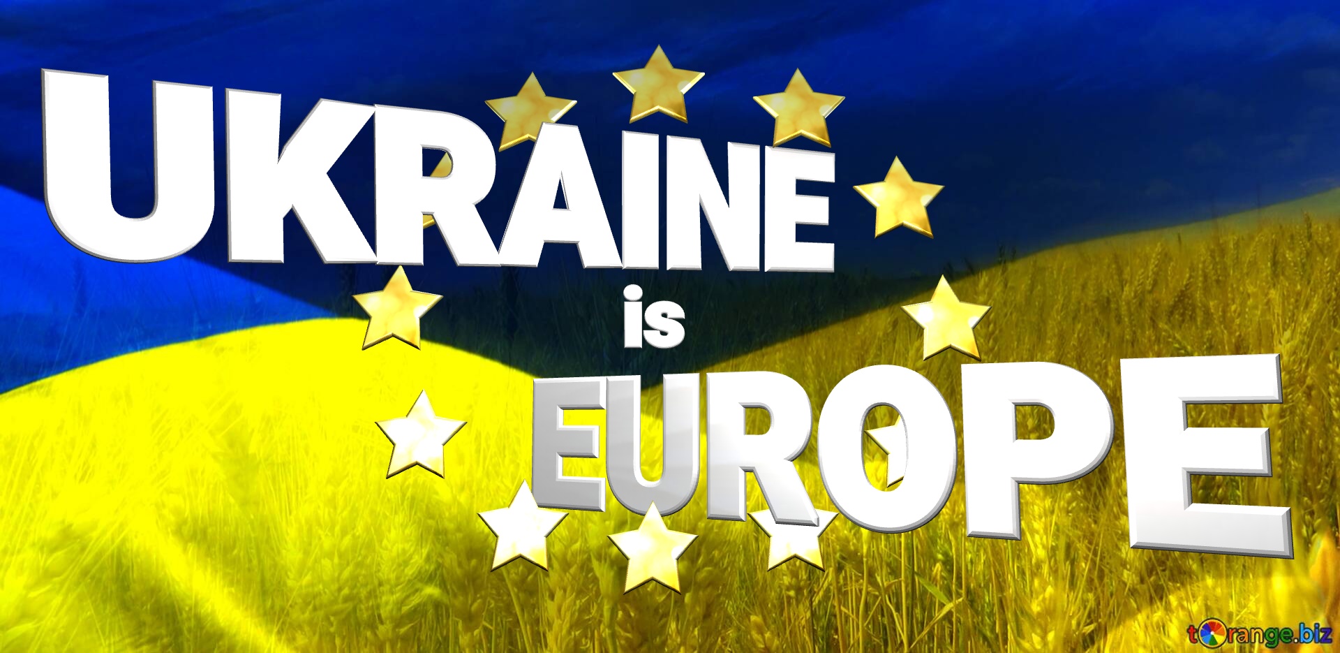 Ukraine is Europe Ukraine flag №0