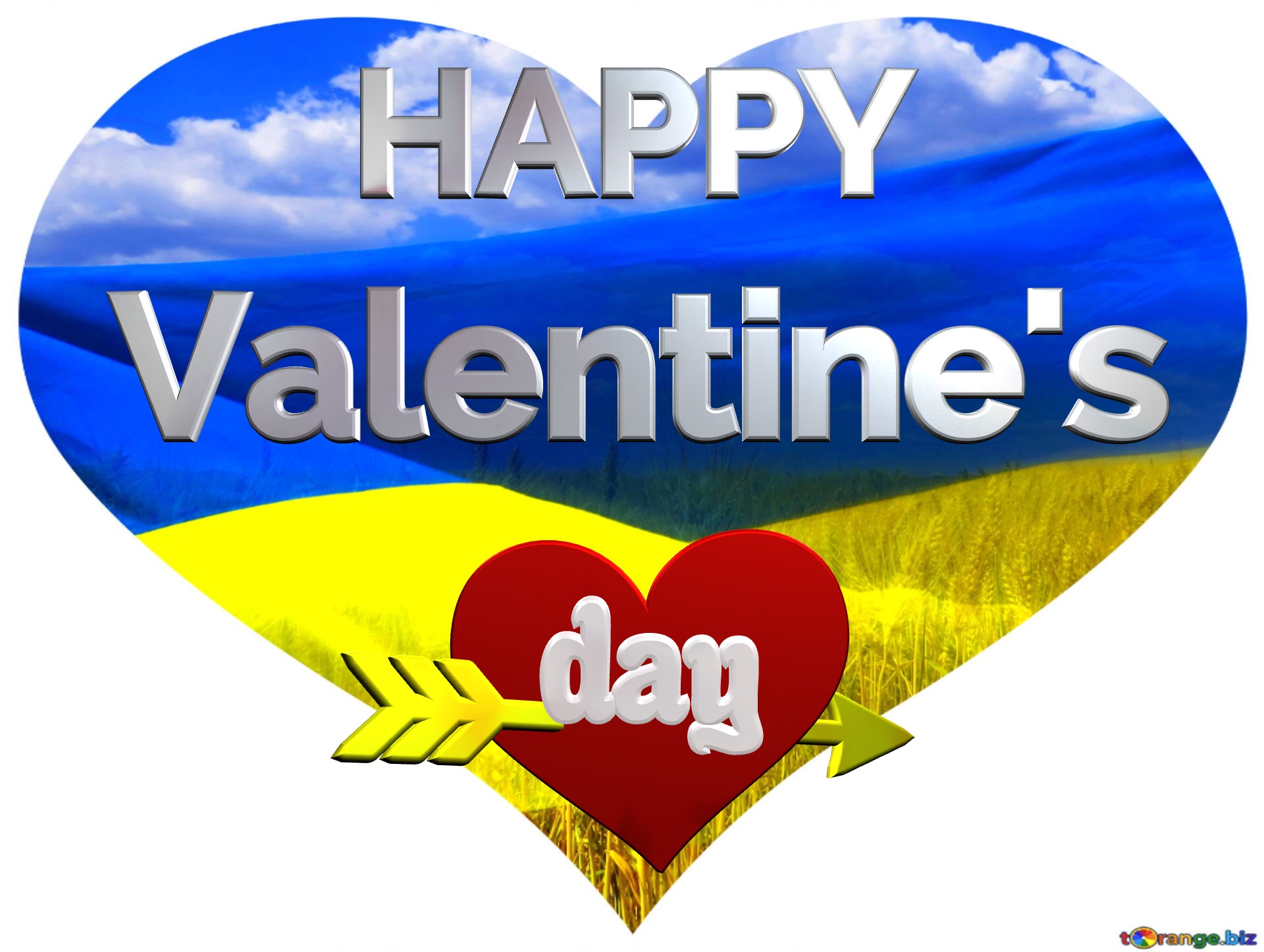 Happy Valentine`s day Heart Ukraine №0