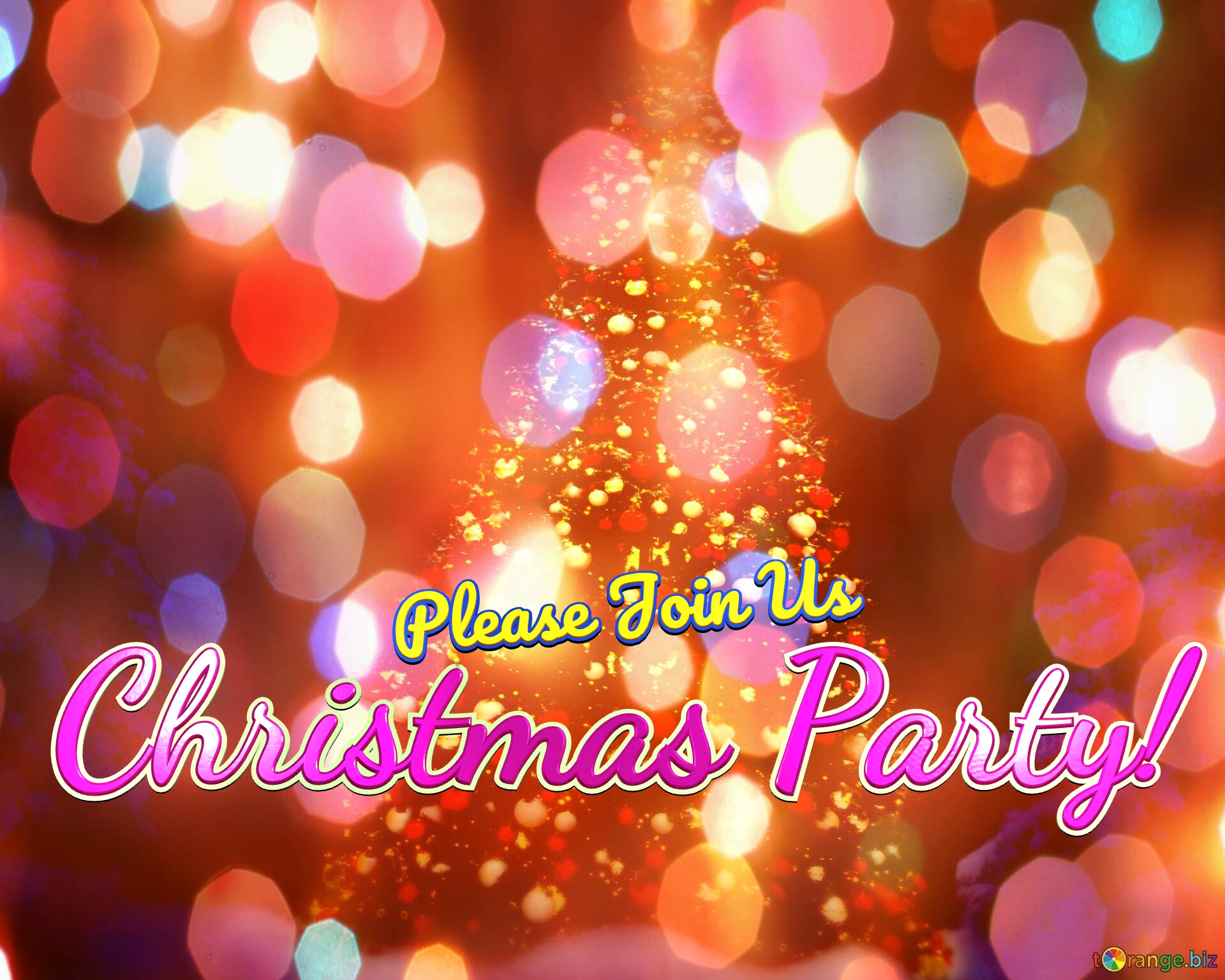 Christmas Party! Please Join Us  Best Artificial Christmas Tree  background №0