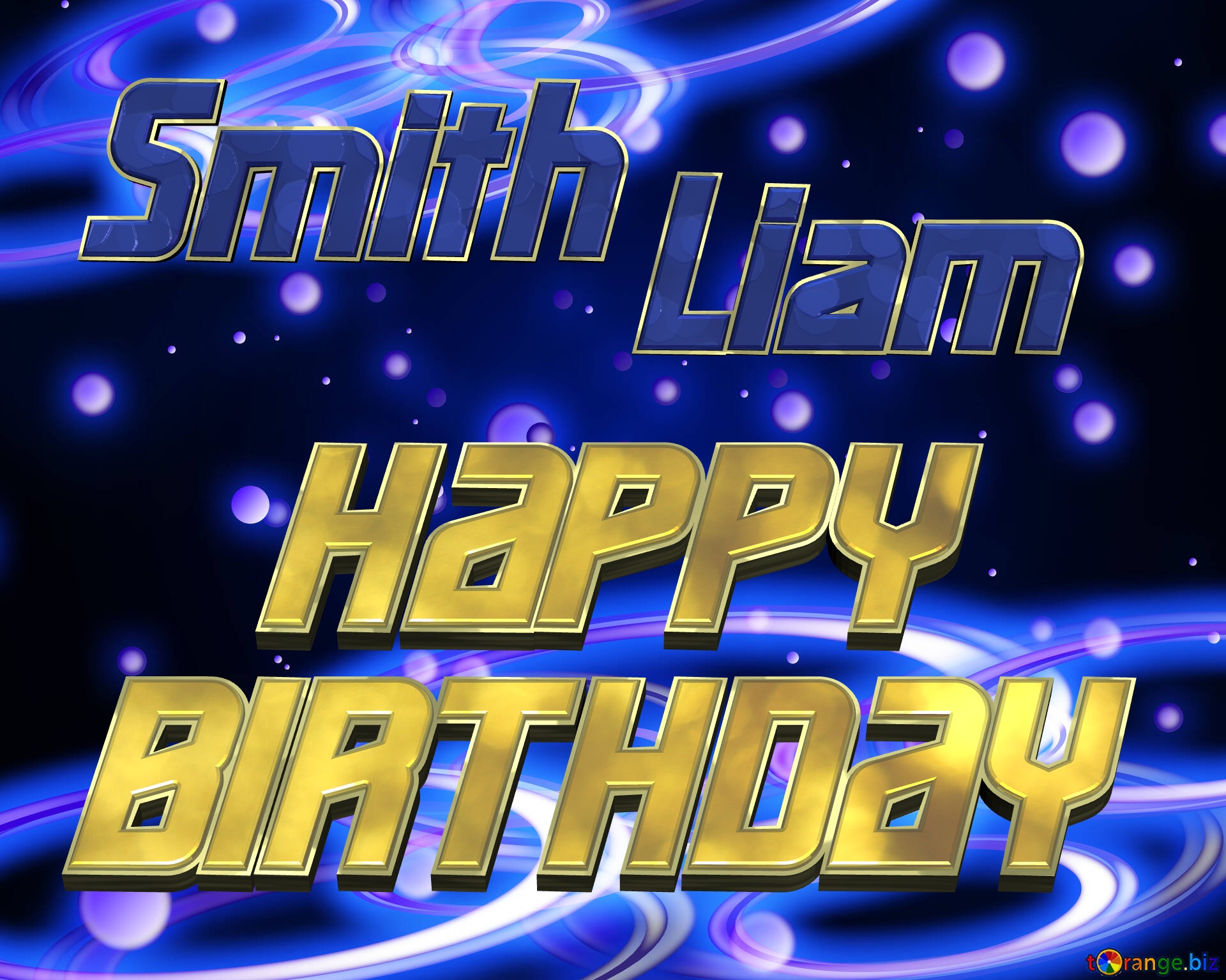 Smith Liam HAPPY BIRTHDAY Technology background №54919