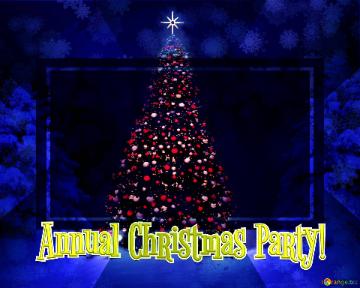 Annual Christmas Party!  Christmas Tree Symbolism  Infographic Design Template