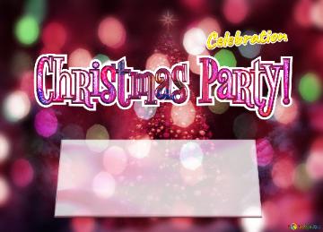 Christmas Party! Celebration Invitation Joulukuusi