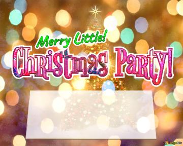 Merry Little! Christmas Party! Pretty Pastel Christmas Tree