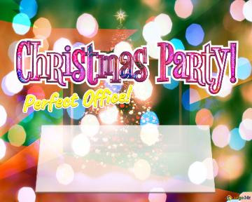 Christmas Party! Perfect Office!   Snowy Artificial Christmas Tree  Illustration