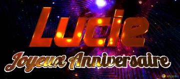 Joyeux Anniversaire Lucie  Electronic Theme Library Tlo For Banner Or Heading Template
