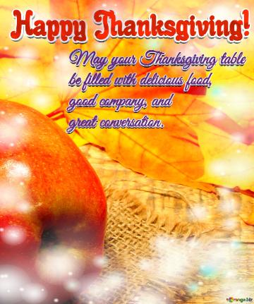 May Your Thanksgiving Table Happy Thanksgiving! Vibrant Velvet Vista