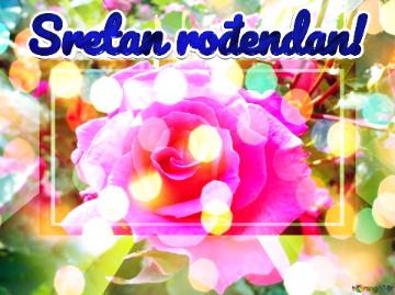 Sretan Rođendan!  Blooms Of Affection: Love`s Wishes In Background