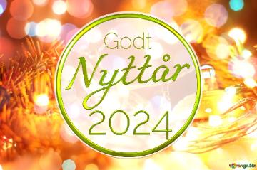 Godt Nyttår 2024    vánoční osvětlení