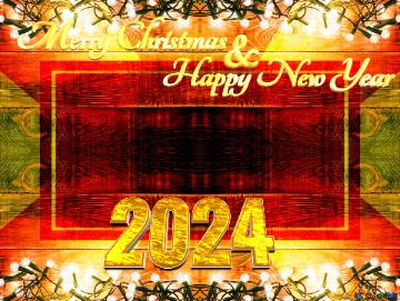 Merry Christmas 2024happy New Year &  Christmas Background Christmas Backdrop For Board...