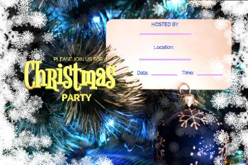 Christmas invitation for party