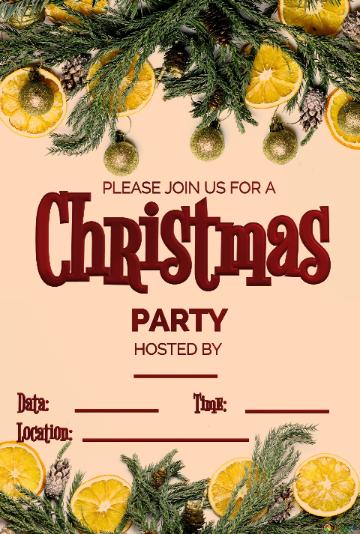 Christmas Party Invitation Christmas Letter Template
