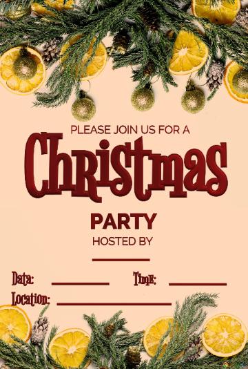 Christmas Party Invitation Christmas letter template