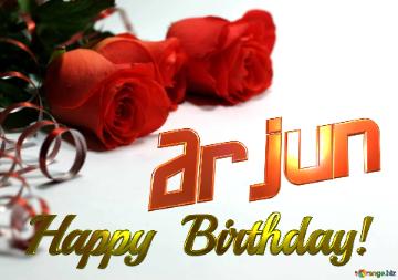 Arjun Happy  Birthday!  Wishes Background
