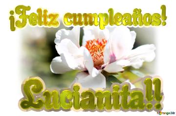 ¡Feliz cumpleaños! Lucianita!!  