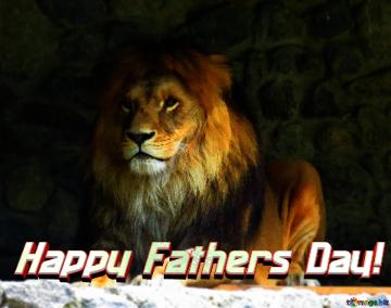Happy Fathers Day!  Lion Blur Frame