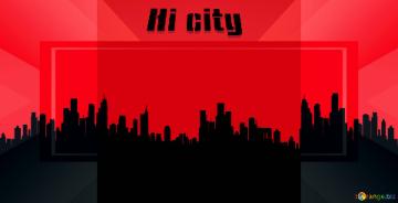 Hi city  city red  template