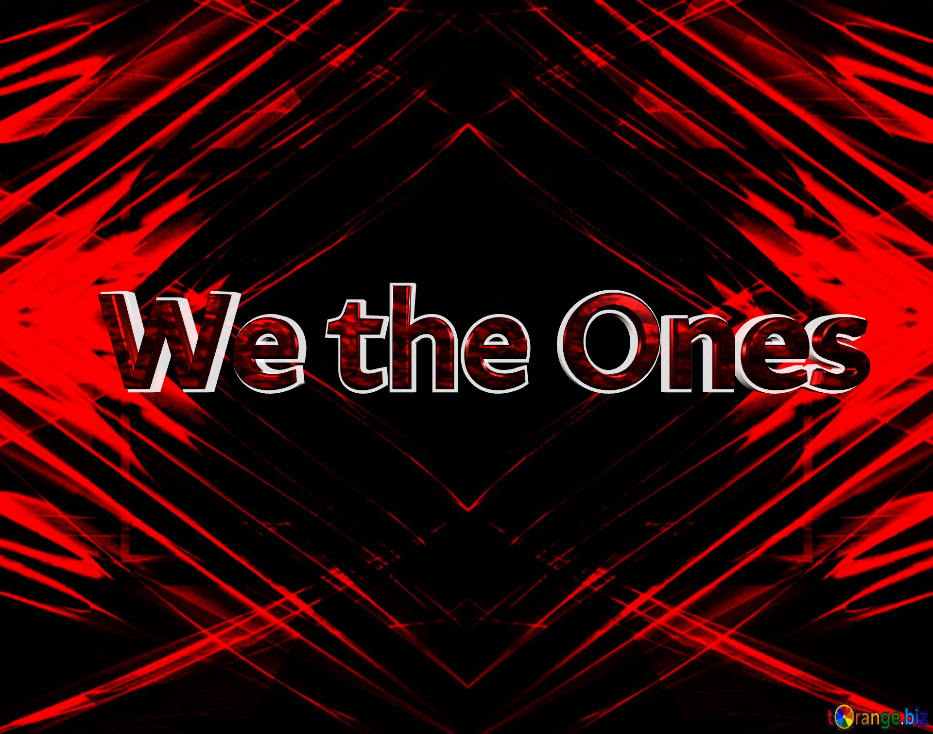 We the Ones  black red banner Background №0