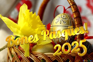 Bones Pasqües! 2025  Easter Background