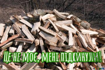 Це не моє, мені підкинули!  Fire wood