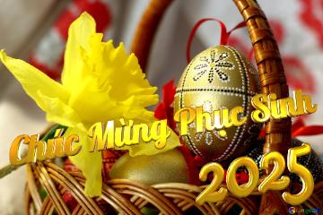 Chúc Mừng Phục Sinh 2025  Easter Background