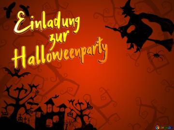 Einladung  zur Halloweenparty  