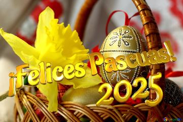 ¡felices Pascuas! 2025  Easter Background