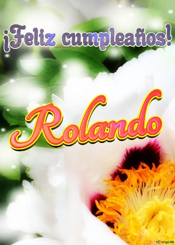 ¡Feliz cumpleaños! Rolando 