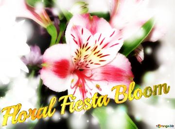 Floral Fiesta Bloom  Harmony Vibes: Greetings in Perfect Blooming Sync