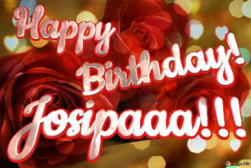 Happy Birthday! Josipaaa!!!   Rose Birthday Background