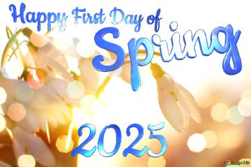 Happy First Day Of Spring 2025  Spring Background