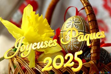 Joyeuses Pâques 2025  Easter background