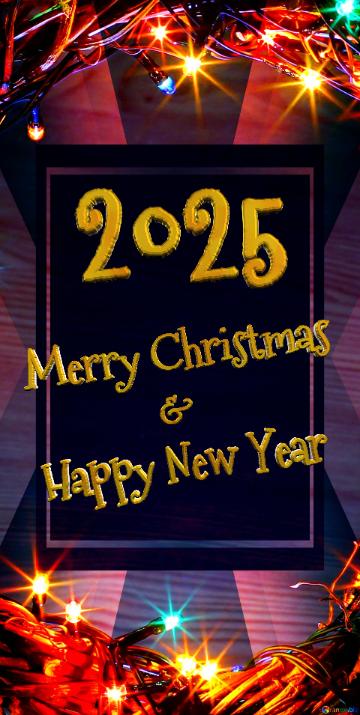 Merry Christmas 2025  Happy New Year &  Christmas Wreath Background With Space For Text ...