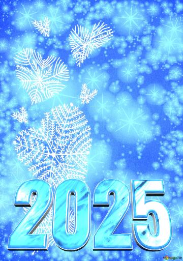 Merry Christmas 2025  Happy New Year &  Winter Hearts Background