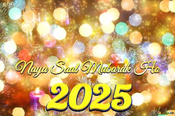 Naya Saal Mubarak Ho 2025  Winter Holiday Festivities Christmas Scene