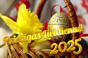 Priecīgas Lieldienas! 2025  Easter Background