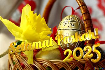 Selamat Paskah! 2025  Easter background