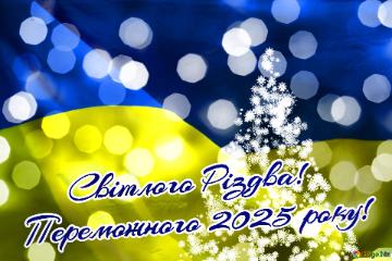      Світлого Різдва! Переможного 2025 року! 