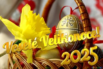 Veselé Velikonoce! 2025  Easter Background