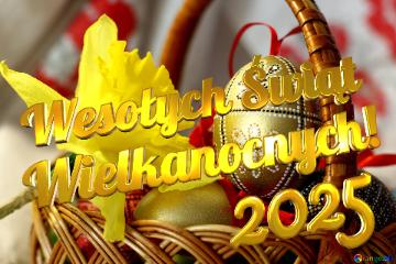 Wesołych Świąt Wielkanocnych! 2025  Easter Background