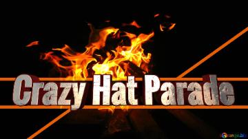 Crazy Hat Parade  Flame Line Fire A Close Up Of A Fire Geometrical Thumbnail Background