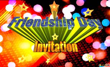 Friendship Day        Invitation  Vibrant Abstract Lights: A Dazzling Colorful Display Of Bokeh And ...